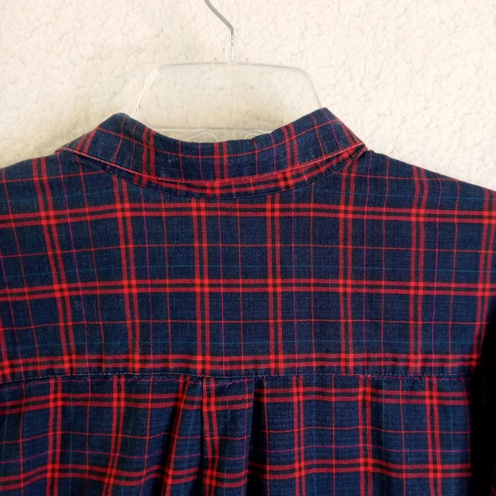 American Eagle Outfitters XL Long Sleeve Shirt Men's Button Up Plaid Cotton - Picture 7 of 10